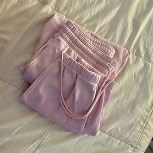 H&M Medium Pink Drawstring Sweatpants